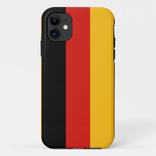 DEUTSCHE FLAGFARBEN Case-Mate iPhone HÜLLE (Rückseite)