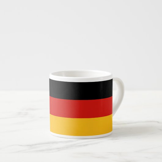 DEUTSCHE FLAGFARBEN ESPRESSOTASSE (Vorderseite Rechts)