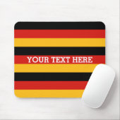 DEUTSCHE FLAGFARBEN + Ihr Text Mousepad (Mit Mouse)