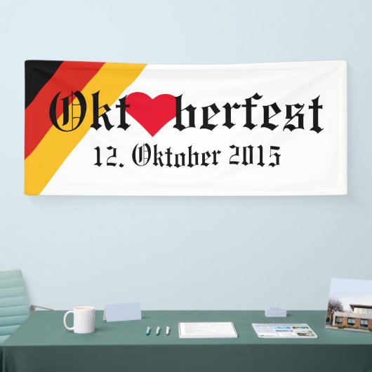 DEUTSCHE FLAGFARBEN + Ihre Ideen Banner (Messe)