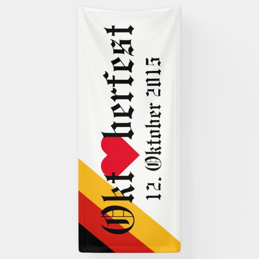 DEUTSCHE FLAGFARBEN + Ihre Ideen Banner (Vertikal)