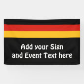 DEUTSCHE FLAGFARBEN + Ihre Ideen Banner (Horizontal)