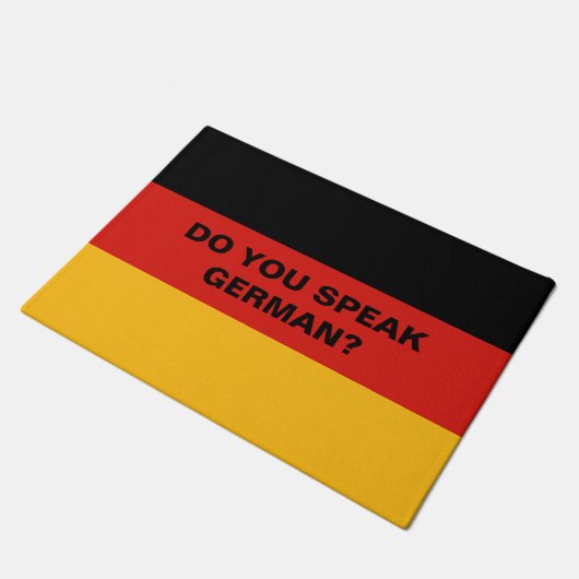 DEUTSCHE FLAGFARBEN + Ihre Ideen Fußmatte (Schrägansicht)