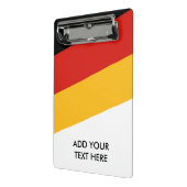 DEUTSCHE FLAGFARBEN + Ihre Ideen Mini Klemmbrett (Gewinkelt2)
