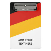 DEUTSCHE FLAGFARBEN + Ihre Ideen Mini Klemmbrett (Vorderseite)