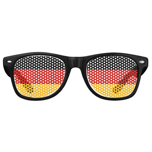 DEUTSCHE FLAGFARBEN + Ihre Ideen Sonnenbrille (Vorderseite)