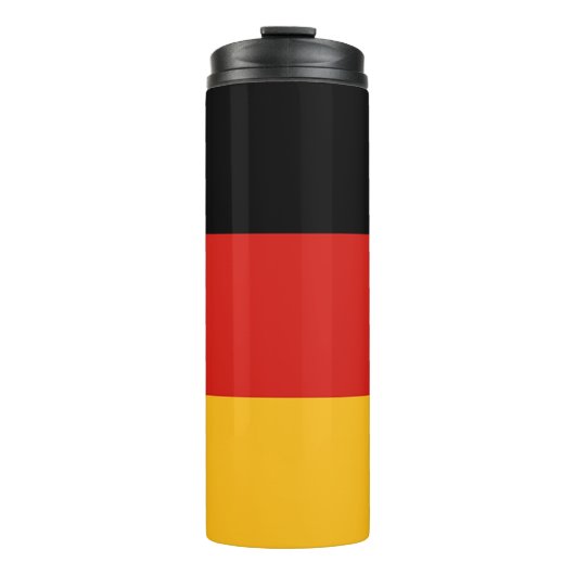 DEUTSCHE FLAGFARBEN + Ihre Ideen Thermosbecher (Vorderseite)