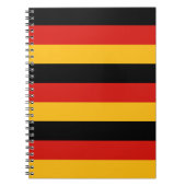 DEUTSCHE FLAGFARBEN NOTIZBLOCK (Vorderseite)