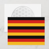 DEUTSCHE FLAGFARBEN POSTKARTE (Vorne/Hinten)