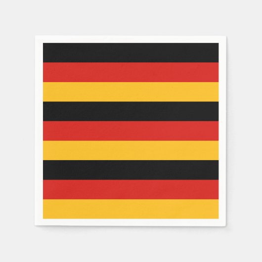 DEUTSCHE FLAGFARBEN SERVIETTE (Vorderseite)