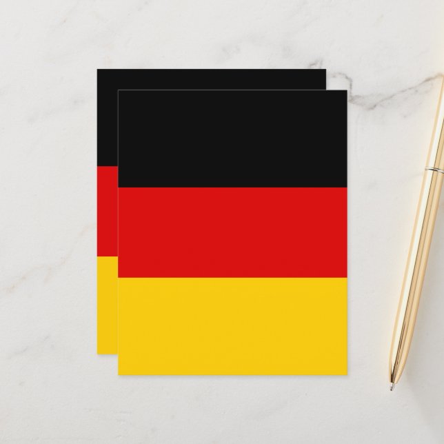 Deutsche Flagge (Vorderseite/Rückseite Beispiel)