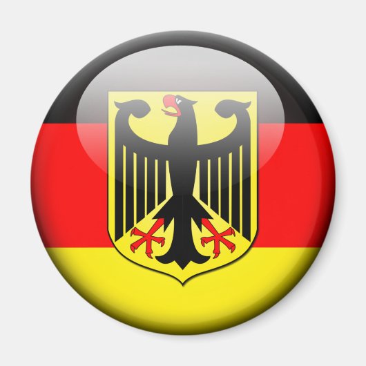 Deutsche Flagge 2.0 Magnet (Vorne)