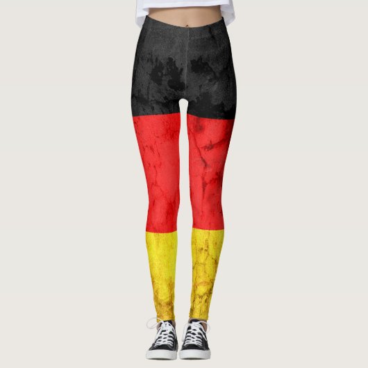 Deutsche Flagge #4 Leggings (Vorderseite)