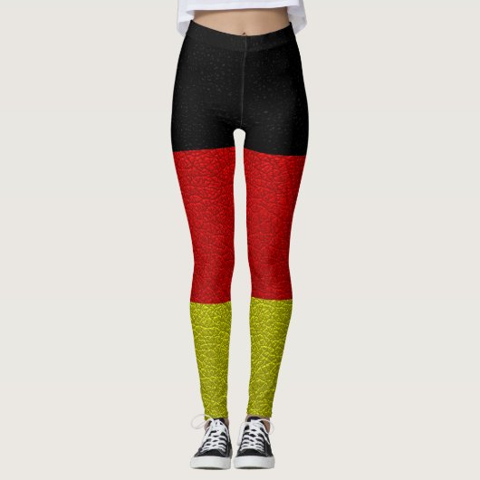 Deutsche Flagge #6 Leggings (Vorderseite)