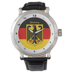 Deutsche Flagge, Adler/Deutschland Mode/Design-Uhr Armbanduhr
