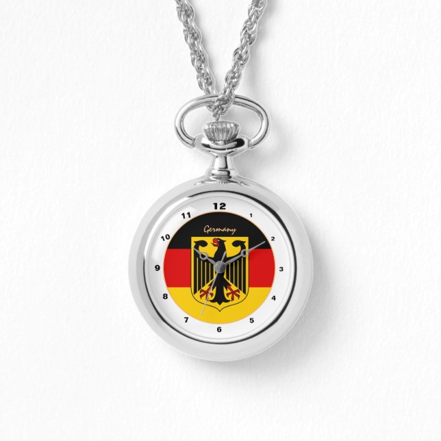 Deutsche Flagge, Adler/Deutschland Mode/Design-Uhr Armbanduhr (Vorderseite)