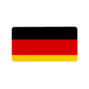 Deutsche Flagge Adressaufkleber