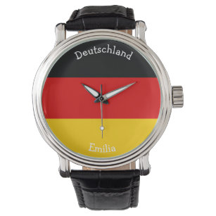 Deutsche Flagge Armbanduhr