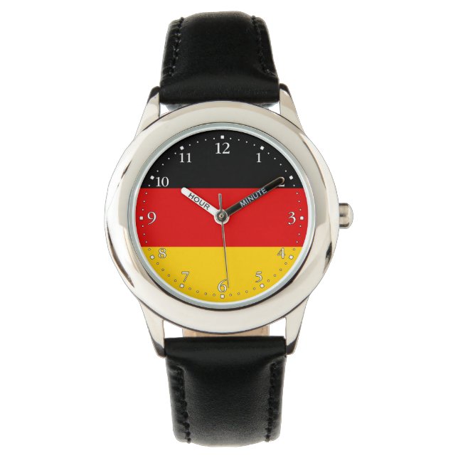 Deutsche Flagge Armbanduhr (Vorderseite)