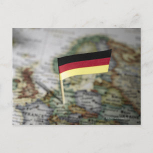 Deutsche Flagge auf Karte