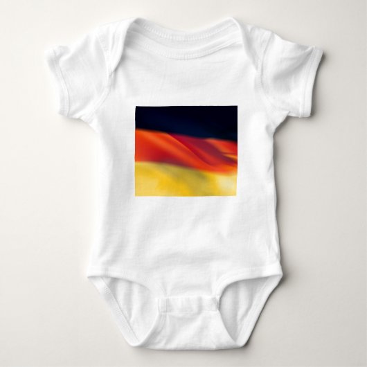 Deutsche Flagge Baby Strampler (Vorderseite)