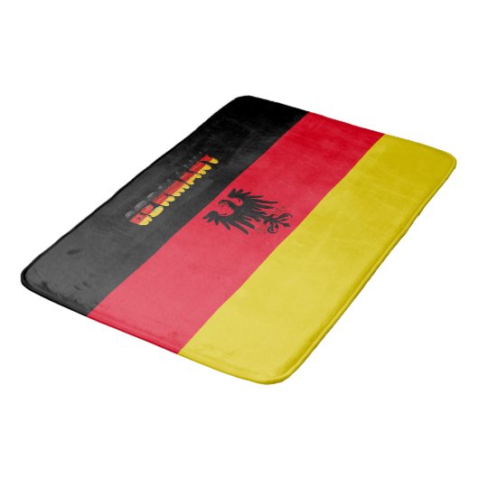 Deutsche Flagge Badematte (Schrägansicht)