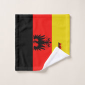 Deutsche Flagge Badhandtuch Set (Waschlappen)