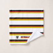 Deutsche Flagge Badhandtuch Set (Waschlappen)