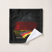 Deutsche Flagge Badhandtuch Set (Waschlappen)