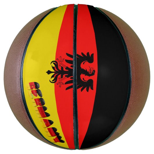 Deutsche Flagge Basketball (Vertikal)