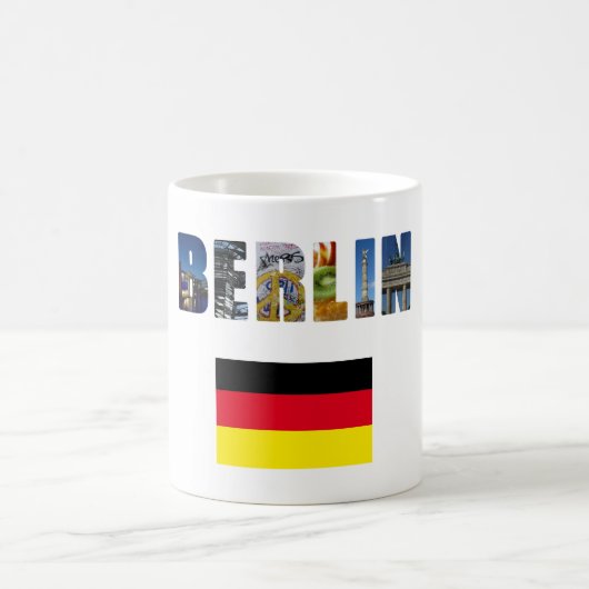 Deutsche Flagge Berlin Kaffeetasse (Mittel)