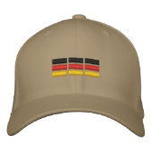 Deutsche Flagge Bestickte Kappe (Vorderseite)