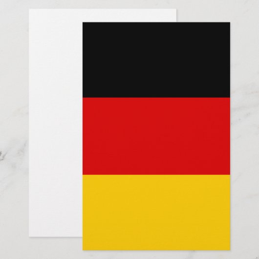 Deutsche Flagge Briefpapier (Vorne/Hinten)