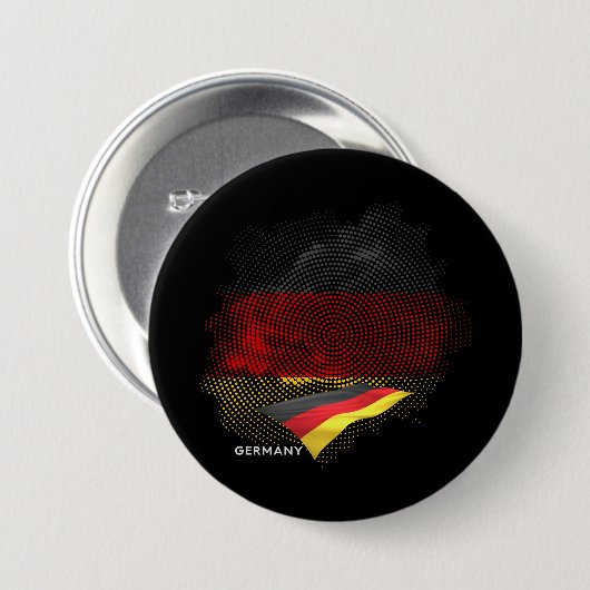 Deutsche Flagge Button (Vorne & Hinten)