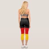 Deutsche Flagge Capri Leggings (Rückseite)