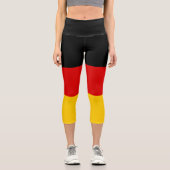 Deutsche Flagge Capri Leggings (Vorderseite)