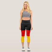 Deutsche Flagge Capri Leggings (Vorderseite)