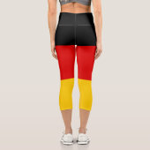 Deutsche Flagge Capri Leggings (Rückseite)