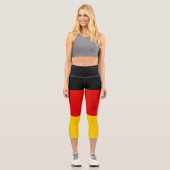Deutsche Flagge Capri Leggings (Vorderseite)