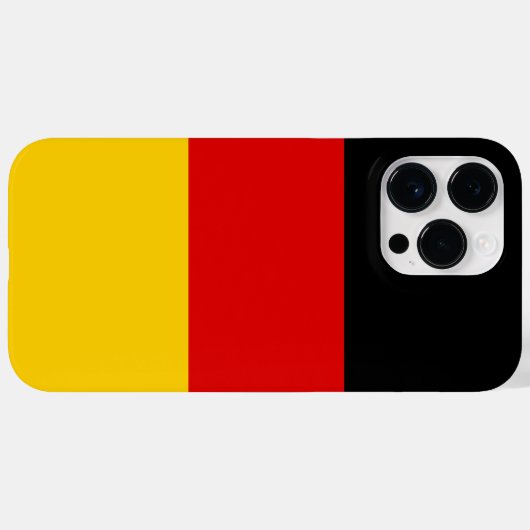 Deutsche Flagge Case-Mate iPhone Hülle (Rückseite (Horizontal))