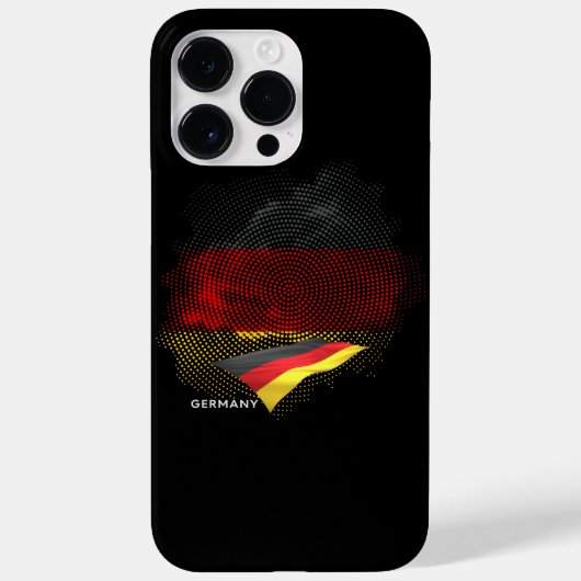 Deutsche Flagge Case-Mate iPhone Hülle (Rückseite)