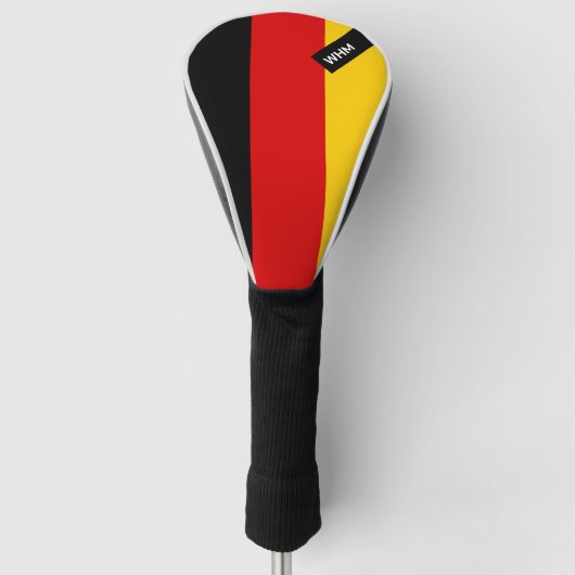 Deutsche Flagge - Custom Golf Club Head Cover Headcover (Vorderseite)