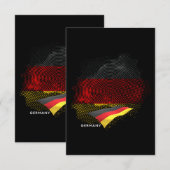 Deutsche Flagge Dankeskarte (Vorne/Hinten)