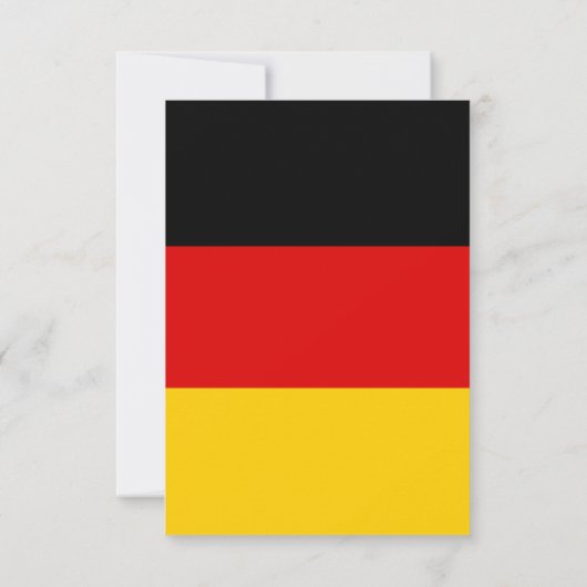 Deutsche Flagge Dankeskarte (Rückseite)