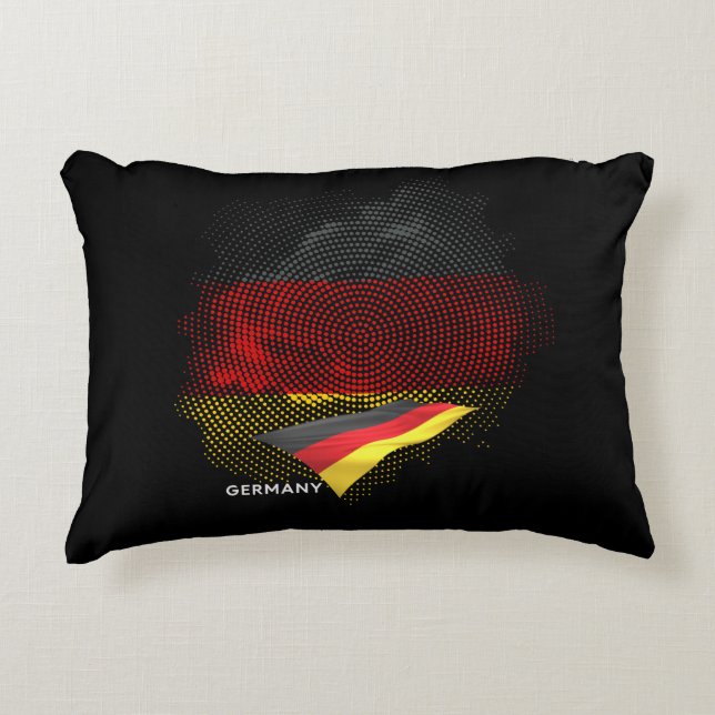 Deutsche Flagge Dekokissen (Vorderseite)