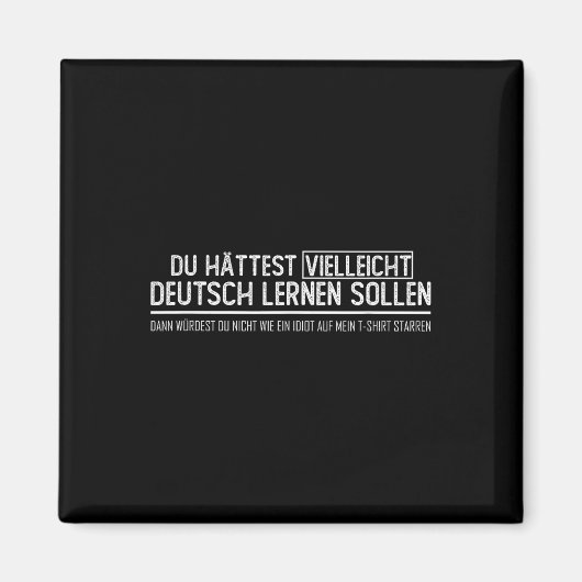 Deutsche Flagge _ _ Deutsch. Magnet (Vorne)
