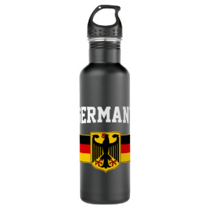 Deutsche Flagge Deutschland Langschläfer Edelstahlflasche