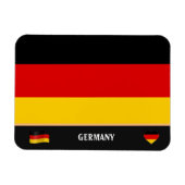 Deutsche Flagge / Deutschland Magnet (Horizontal)