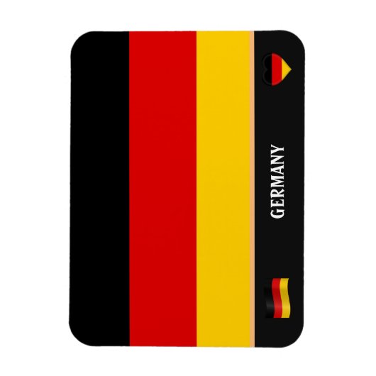Deutsche Flagge / Deutschland Magnet (Vertikal)