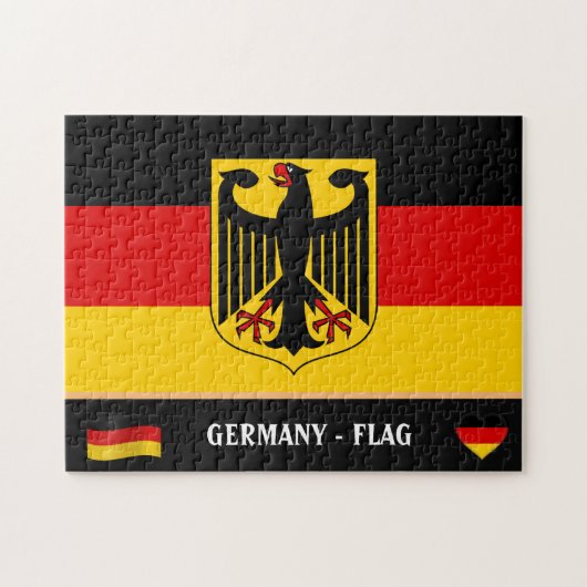 Deutsche Flagge / Deutschland Puzzle (Horizontal)